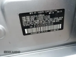 2019 Subaru WRX Premium with VIN JF1VA1C65K9828526, listed as a Copart auction lot 52082935 with 55,127 mi miles and Salvage title. Bid and sale history available at DreamBid. Image 12.
