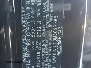 2021 Kia Stinger GT with VIN KNAE35LC0M6097765, listed as a Copart auction lot 49168025 with 68,394 mi miles and Salvage Title. Bid and sale history available at carsss.com. Image 12.