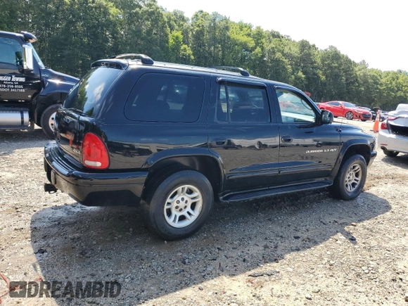 2001 Dodge Durango with VIN 1B4HS28Z91F580906, listed as a Copart auction lot 62870635 with 192,231 mi miles and Salvage title. Bid and sale history available at DreamBid. Image 3.