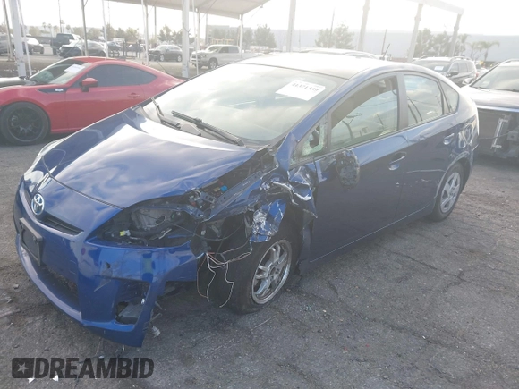 2010 Toyota Prius II with VIN JTDKN3DU3A0153692, listed as a IAAI auction lot 41371359 with 129,195 mi miles. Bid and sale history available at carsss.com. Image 17.