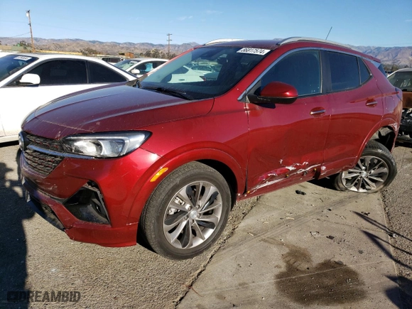 2023 Buick Encore GX Select with VIN KL4MMDSL9PB005176, listed as a Copart auction lot 86817574 with 22,490 mi miles and Salvage Title. Bid and sale history available at carsss.com. Image 1.
