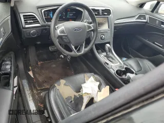 2014 Ford Fusion Titanium Hybrid with VIN 3FA6P0RU3ER219947, listed as a Copart auction lot 53566235 with 186,846 mi miles and Salvage Title. Bid and sale history available at carsss.com. Image 8.