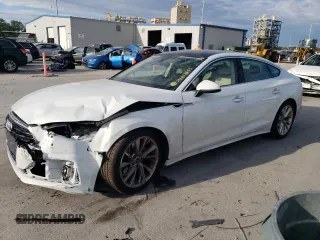 2023 Audi A5 Sportback Premium Plus with VIN WAUCBCF56PA050964, listed as a Copart auction lot 74617653 with 3,495 mi miles. Bid and sale history available at carsss.com. Image 1.