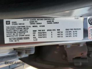 2008 Hummer H3 SUV with VIN 5GTEN13E688193085, listed as a Copart auction lot 83039714 with 106,990 mi miles and Salvage Title. Bid and sale history available at carsss.com. Image 14.