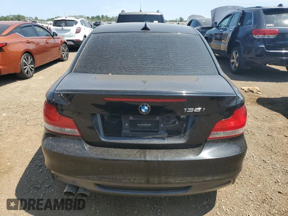 2010 BMW 1 Series 135i with VIN WBAUC7C54AVK96165, listed as a Copart auction lot 65398204 with Not Provided miles and Salvage Title. Bid and sale history available at carsss.com. Image 6.