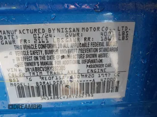 2024 Nissan Sentra SV with VIN 3N1AB8CV3RY282385, listed as a IAAI auction lot 41922422 with 25,671 mi miles and . Bid and sale history available at DreamBid. Image 9.