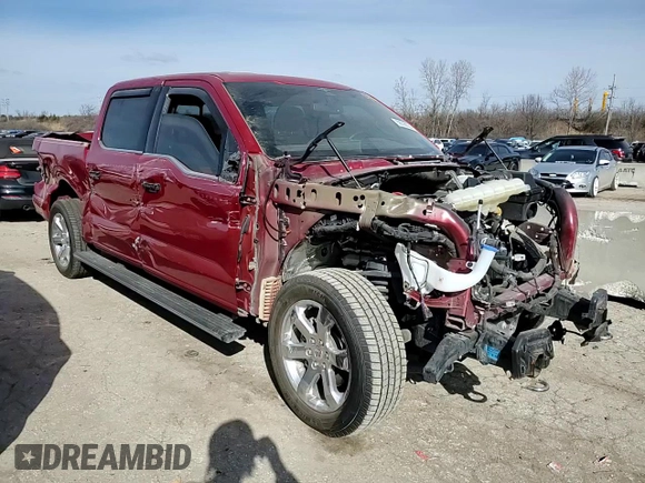 2023 Ford F-150 XL with VIN 1FTFW1E50PFB52208, listed as a Copart auction lot 88898035 with 25,327 mi miles and Salvage Title. Bid and sale history available at carsss.com. Image 10.