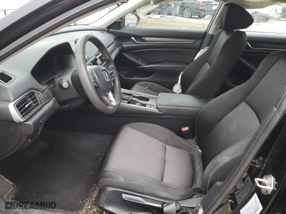 2019 Honda Accord Sedan LX 1.5T with VIN 1HGCV1F12KA042589, listed as a Copart auction lot 43606245 with 0 mi miles and Salvage Title. Bid and sale history available at carsss.com. Image 7.