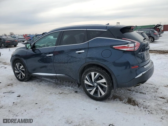 2015 Nissan Murano Platinum with VIN 5N1AZ2MH9FN232819, listed as a Copart auction lot 46922865 with 88,916 mi miles and Salvage Title. Bid and sale history available at carsss.com. Image 2.