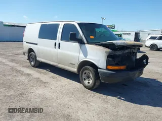 2003 Chevrolet Express Cargo with VIN 1GCGG25V931106262, listed as a IAAI auction lot 41697903 with Not Provided miles and . Bid and sale history available at DreamBid. Image 1.