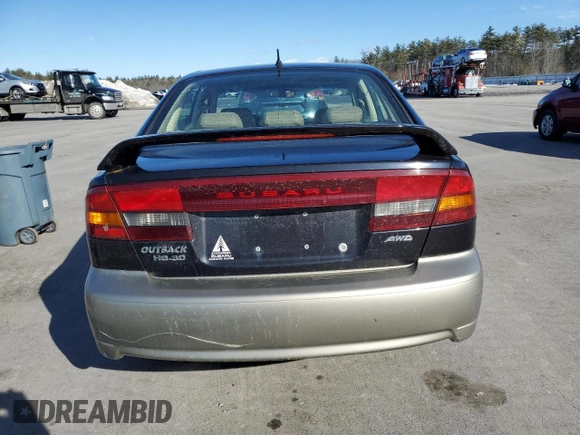 2004 Subaru Legacy Outback with VIN 4S3BE896147209227, listed as a Copart auction lot 47612575 with 198,109 mi miles and Salvage title. Bid and sale history available at DreamBid. Image 6.