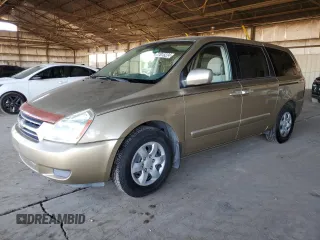 2006 Kia Sedona LX with VIN KNDMB233166051719, listed as a Copart auction lot 77015224 with 138,398 mi miles and Clean Title. Bid and sale history available at carsss.com. Image 1.