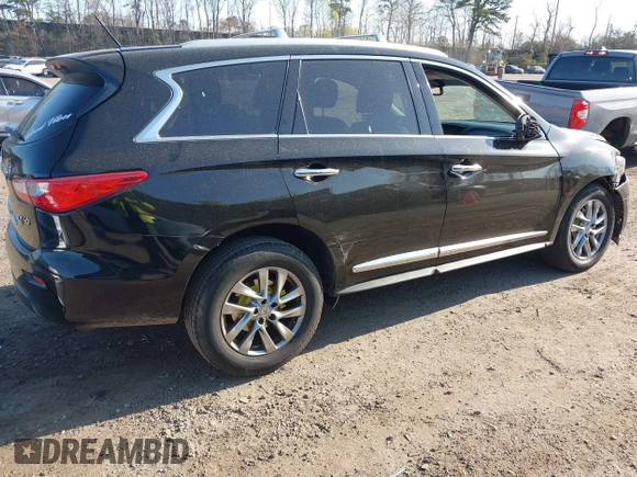 2015 Infiniti QX60 with VIN 5N1AL0MM0FC546745, listed as a IAAI auction lot 42097316 with 181,814 mi miles. Bid and sale history available at carsss.com. Image 4.