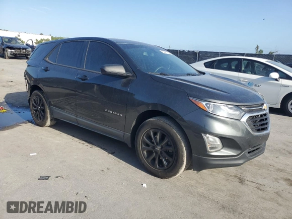 2018 Chevrolet Equinox LS with VIN 2GNAXHEV5J6138832, listed as a Copart auction lot 52381155 with 123,408 mi miles and Salvage Title. Bid and sale history available at DreamBid. Image 4.