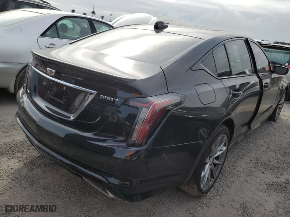 2023 Cadillac CT5 Sport with VIN 1G6DU5RK4P0118735, listed as a Copart auction lot 75084164 with 0 mi miles and Non Repairable. Bid and sale history available at carsss.com. Image 3.