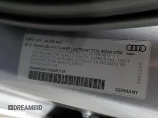 2016 Audi A6 Prestige z VIN WAUHGAFC1GN080778, wystawiony jako Copart lot #60999185 z przebiegiem 62 447 mil mil oraz Szkoda całkowita • Salvage title. Historia ofert i sprzedaży dostępna na DreamBid. Obrazek 12.