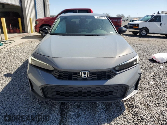 2025 Honda Civic Sport z VIN 19XFL2H85SE012372, wystawiony jako Copart lot #48499925 z przebiegiem 416 mil mil oraz Szkoda całkowita • Salvage title. Historia ofert i sprzedaży dostępna na DreamBid. Obrazek 5.
