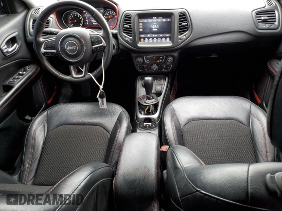 2021 Jeep Compass Trailhawk with VIN 3C4NJDDB9MT594344, listed as a Copart auction lot 58821455 with 80,039 mi miles and Salvage title. Bid and sale history available at DreamBid. Image 8.