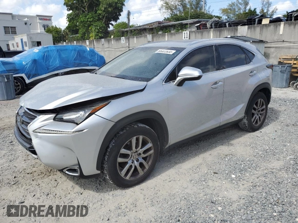 2015 Lexus NX 200t with VIN JTJYARBZ6F2016701, listed as a Copart auction lot 55322835 with 110,050 mi miles and Salvage title. Bid and sale history available at DreamBid. Image 1.