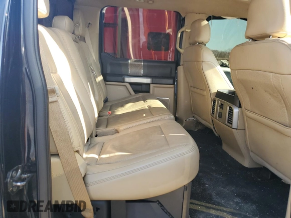 2017 Ford F-350 Lariat with VIN 1FT8W3DT7HEB44652, listed as a Copart auction lot 65071615 with 55,544 mi miles and Salvage title. Bid and sale history available at DreamBid. Image 10.