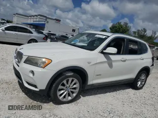 2011 BMW X3 28i with VIN 5UXWX5C51BL711233, listed as a Copart auction lot 51435145 with 135,876 mi miles and Salvage Title. Bid and sale history available at carsss.com. Image 1.