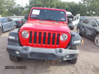 2018 Jeep Wrangler Unlimited Sport z VIN 1C4HJXDG9JW227864, wystawiony jako IAAI lot #42504877 z przebiegiem 53 378 mil mil oraz . Historia ofert i sprzedaży dostępna na DreamBid. Obrazek 12.