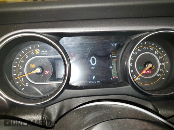 2023 Jeep Gladiator Mojave with VIN 1C6JJTEG4PL575386, listed as a Copart auction lot 45464735 with 17,572 mi miles and Salvage title. Bid and sale history available at DreamBid. Image 9.