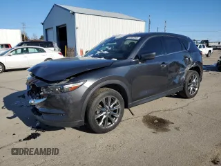 2019 Mazda CX-5 Signature with VIN JM3KFBEY9K0536389, listed as a Copart auction lot 44652865 with 47,175 mi miles and Salvage Title. Bid and sale history available at carsss.com. Image 1.