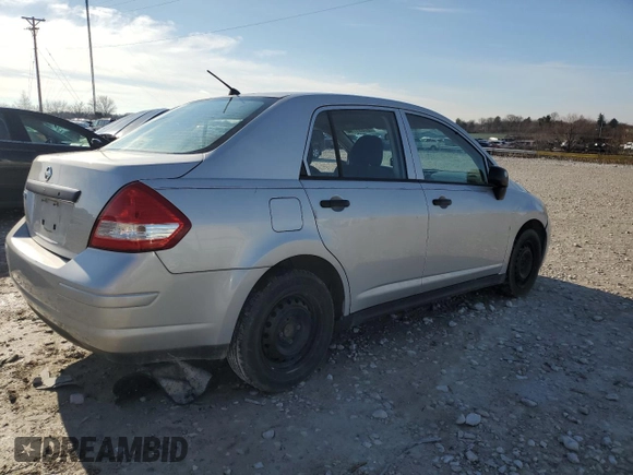 2009 Nissan Versa 1.6 with VIN 3N1CC11E09L424012, listed as a Copart auction lot 87231794 with 185,117 mi miles and Salvage Title. Bid and sale history available at carsss.com. Image 3.