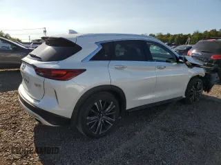 2022 Infiniti QX50 Luxe with VIN 3PCAJ5BB3NF107145, listed as a Copart auction lot 70091034 with 35,513 mi miles and Salvage title. Bid and sale history available at DreamBid. Image 3.