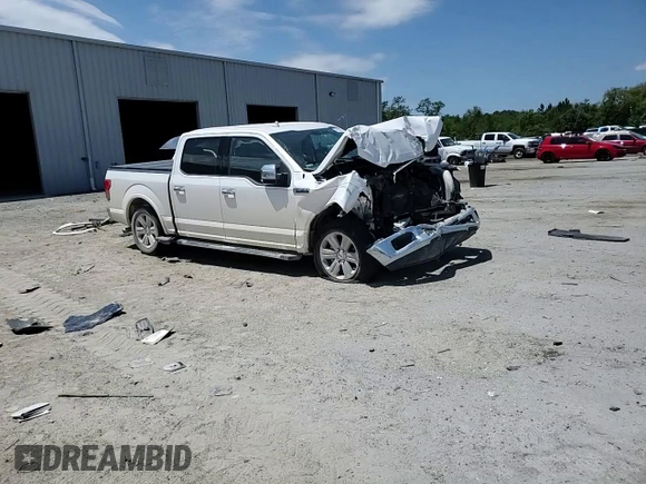2018 Ford F-150 XL with VIN 1FTEW1C50JKD41485, listed as a Copart auction lot 55153695 with 99,193 mi miles and Salvage title. Bid and sale history available at DreamBid. Image 14.