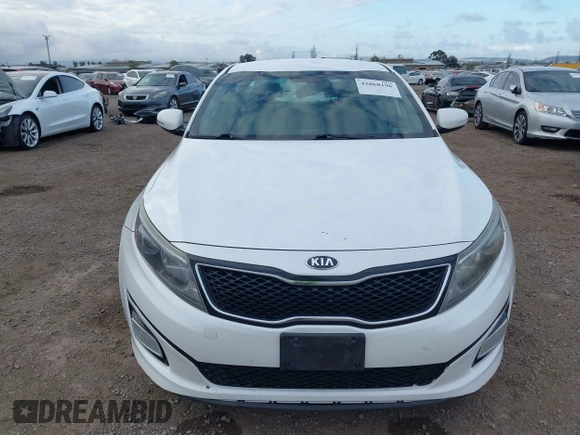 2015 Kia Optima LX with VIN KNAGM4A77F5622299, listed as a IAAI auction lot 42068196 with 200,908 mi miles. Bid and sale history available at carsss.com. Image 12.