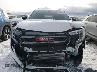 2024 GMC Terrain AT4 with VIN 3GKALYEG7RL289477, listed as a Copart auction lot 87857225 with 7,718 mi miles and Salvage Title. Bid and sale history available at DreamBid. Image 5.