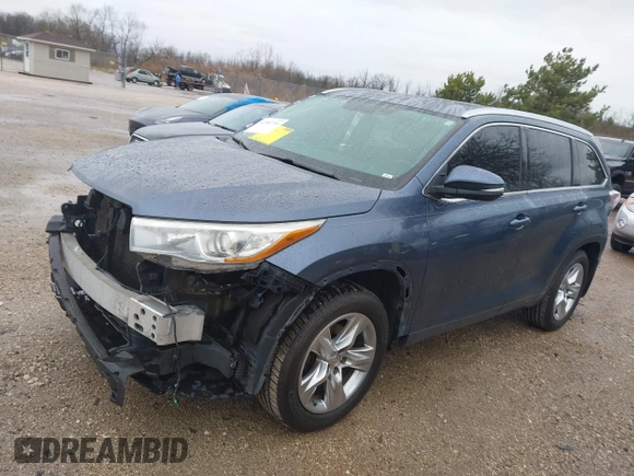 2015 Toyota Highlander Limited z VIN 5TDDKRFH6FS092511, wystawiony jako IAAI lot #42082706 z przebiegiem 137 384 mil mil oraz . Historia ofert i sprzedaży dostępna na DreamBid. Obrazek 2.