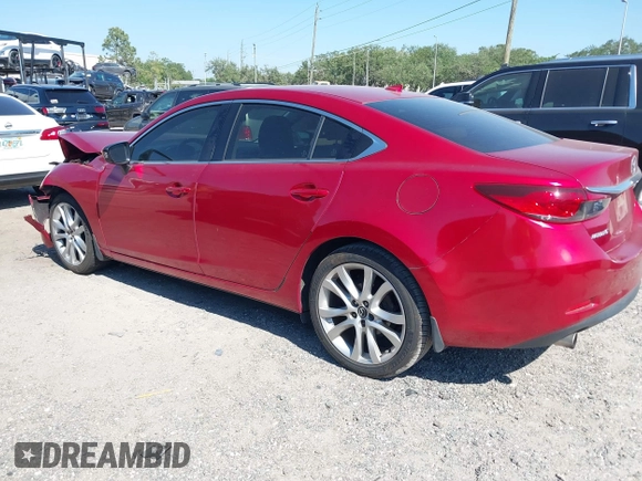 2016 Mazda Mazda6 i Touring with VIN JM1GJ1V5XG1420598, listed as a IAAI auction lot 42054889 with 90,556 mi miles. Bid and sale history available at carsss.com. Image 3.