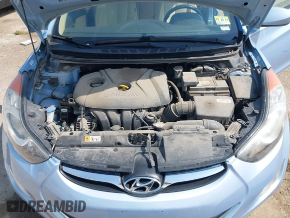 2012 Hyundai Elantra Limited with VIN KMHDH4AE4CU312973, listed as a IAAI auction lot 42453300 with 99,252 mi miles and . Bid and sale history available at DreamBid. Image 10.