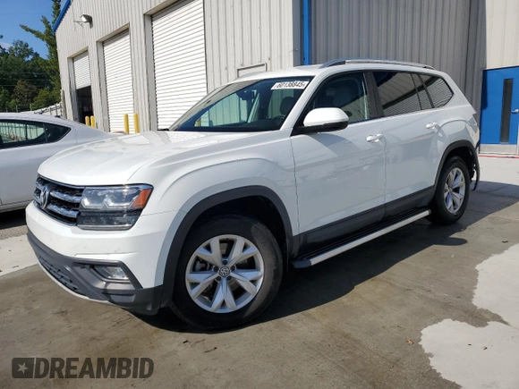 2018 Volkswagen Atlas SE with VIN 1V2CR2CA2JC532383, listed as a Copart auction lot 60138845 with 133,596 mi miles and Salvage title. Bid and sale history available at DreamBid. Image 1.