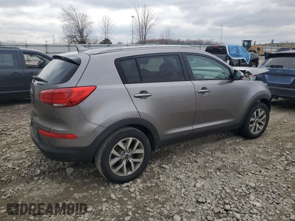 2014 Kia Sportage LX with VIN KNDPBCAC4E7548147, listed as a Copart auction lot 52459665 with 108,667 mi miles and Non Repairable. Bid and sale history available at carsss.com. Image 3.