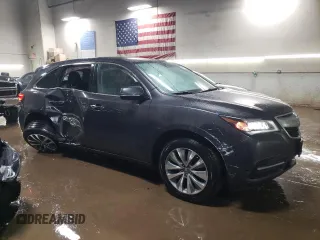 2014 Acura MDX Technology with VIN 5FRYD4H61EB028839, listed as a Copart auction lot 48285235 with 117,281 mi miles and Salvage title. Bid and sale history available at DreamBid. Image 4.