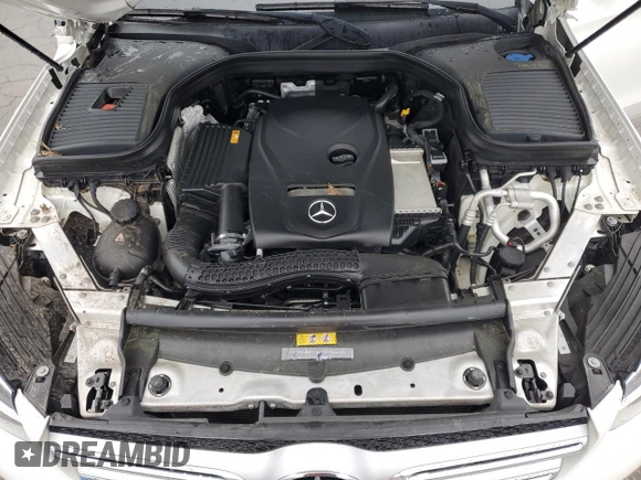 2019 Mercedes-Benz GLC 300 with VIN WDC0G4JB7KV145040, listed as a Copart auction lot 51898355 with 46,057 mi miles and Salvage title. Bid and sale history available at DreamBid. Image 12.