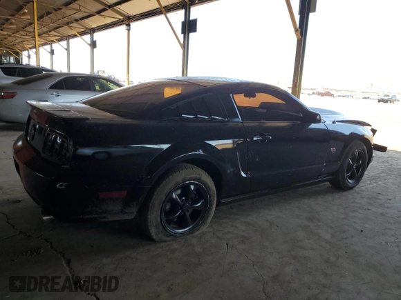 2008 Ford Mustang Deluxe with VIN 1ZVHT80N085150500, listed as a Copart auction lot 54087165 with 138,364 mi miles and Salvage Title. Bid and sale history available at carsss.com. Image 3.