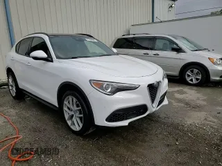 2019 Alfa Romeo Stelvio Ti with VIN ZASPAKBN2K7C58702, listed as a Copart auction lot 47459585 with 49,393 mi miles and Salvage title. Bid and sale history available at DreamBid. Image 15.