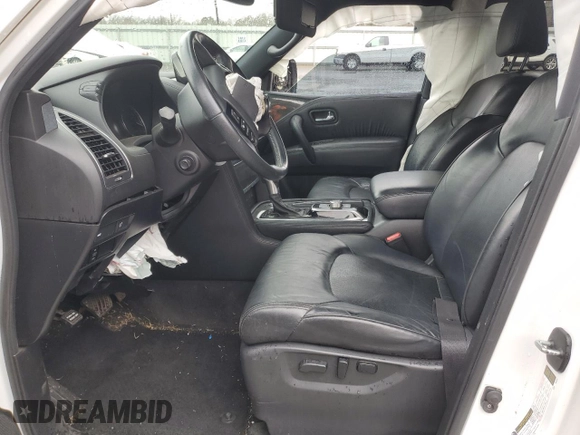2021 Nissan Armada SL with VIN JN8AY2BA7M9372665, listed as a Copart auction lot 47843675 with 128,533 mi miles and Salvage Title. Bid and sale history available at carsss.com. Image 7.