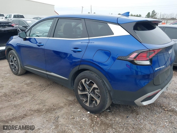 2023 Kia Sportage EX with VIN 5XYK33AF8PG136434, listed as a IAAI auction lot 41634558 with 22,824 mi miles. Bid and sale history available at carsss.com. Image 3.