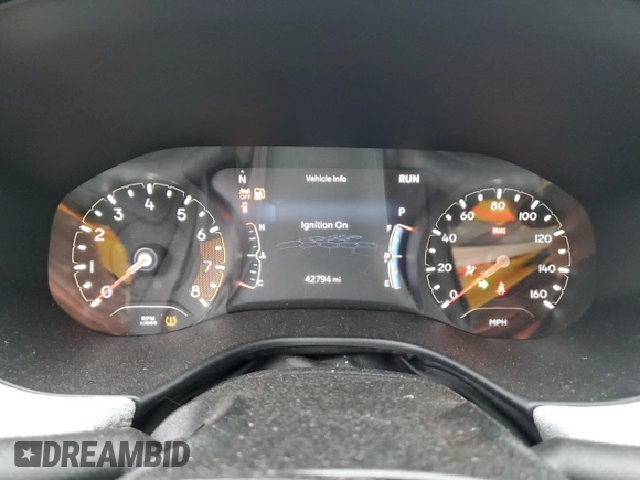2022 Jeep Compass Latitude Lux with VIN 3C4NJDFB7NT181210, listed as a Copart auction lot 56171175 with 42,794 mi miles and Salvage title. Bid and sale history available at DreamBid. Image 9.