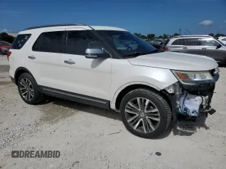 2016 Ford Explorer Platinum with VIN 1FM5K8HT0GGC20507, listed as a Copart auction lot 62816195 with 96,763 mi miles and Salvage title. Bid and sale history available at DreamBid. Image 4.