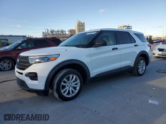 2021 Ford Explorer with VIN 1FMSK7BH9MGA56526, listed as a Copart auction lot 41666235 with 104,873 mi miles and Salvage Title. Bid and sale history available at carsss.com. Image 1.