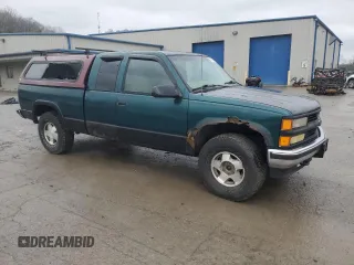 1997 Chevrolet Silverado 1500 with VIN 1GCEK19R6VE100721, listed as a Copart auction lot 50791185 with 100,724 mi miles and Salvage Title. Bid and sale history available at DreamBid. Image 4.