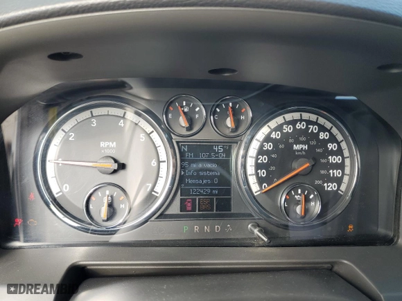 2009 Dodge Ram 1500 Laramie with VIN 1D3HV13T09S787024, listed as a Copart auction lot 44753455 with 122,429 mi miles and Clean Title. Bid and sale history available at carsss.com. Image 9.