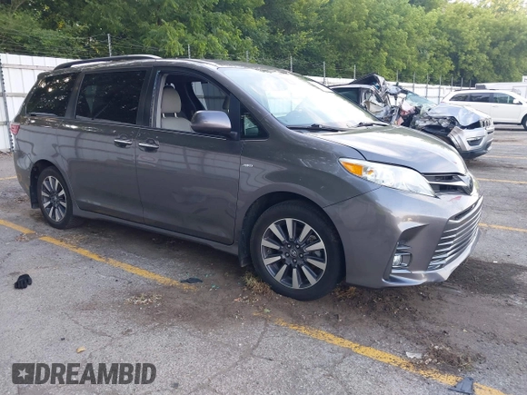 2020 Toyota Sienna XLE with VIN 5TDDZ3DC3LS235149, listed as a IAAI auction lot 42621780 with 92,331 mi miles and . Bid and sale history available at DreamBid. Image 1.
